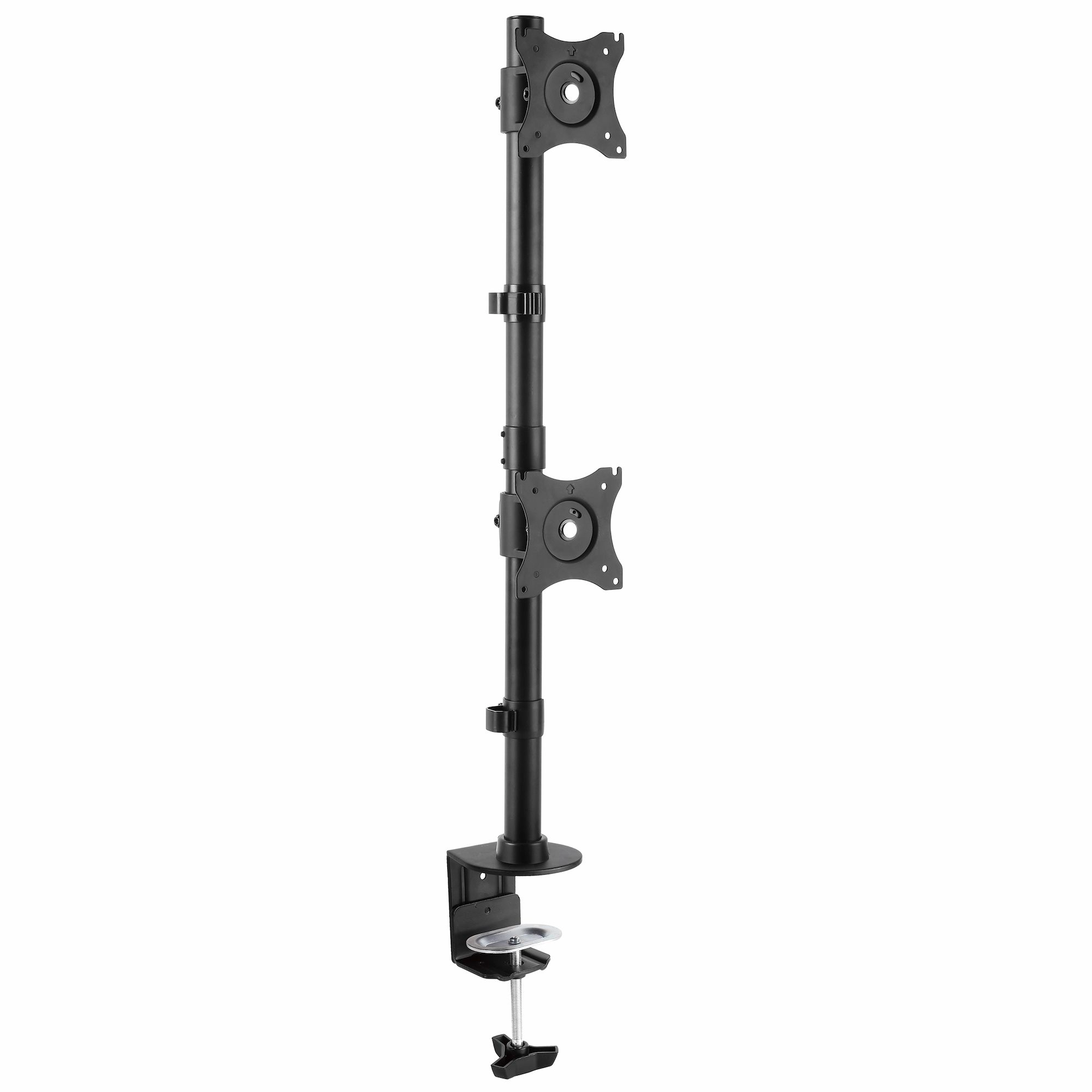 StarTech Vertical Desk Mount Dual Monitor Arm, VESA 75x75 & 100x100