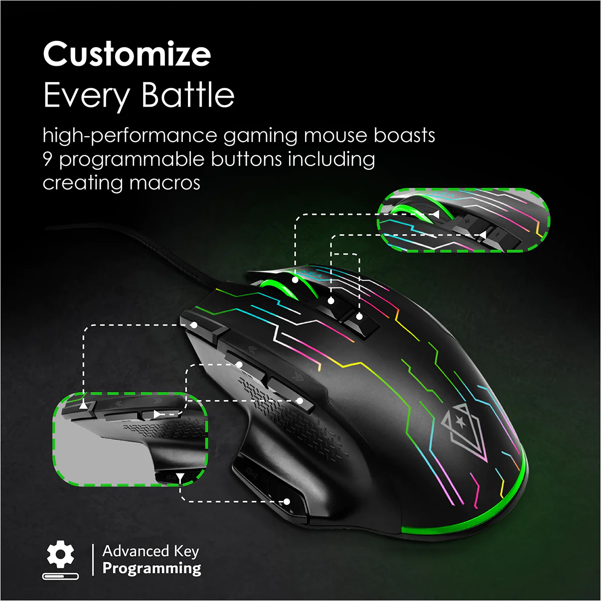 Vertux Kryptonite Gaming Mouse