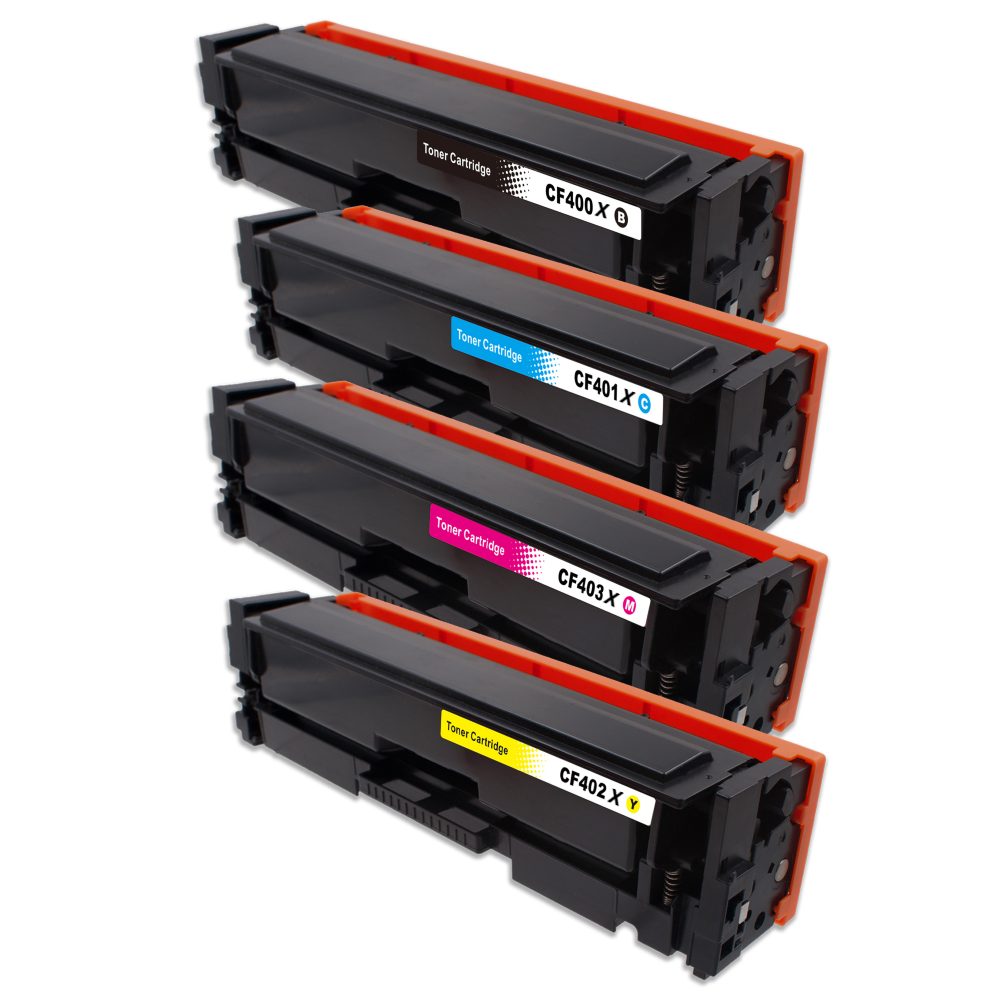 201X High Capacity Compatible Set of 4 (CF400/1/2/3X) for HP